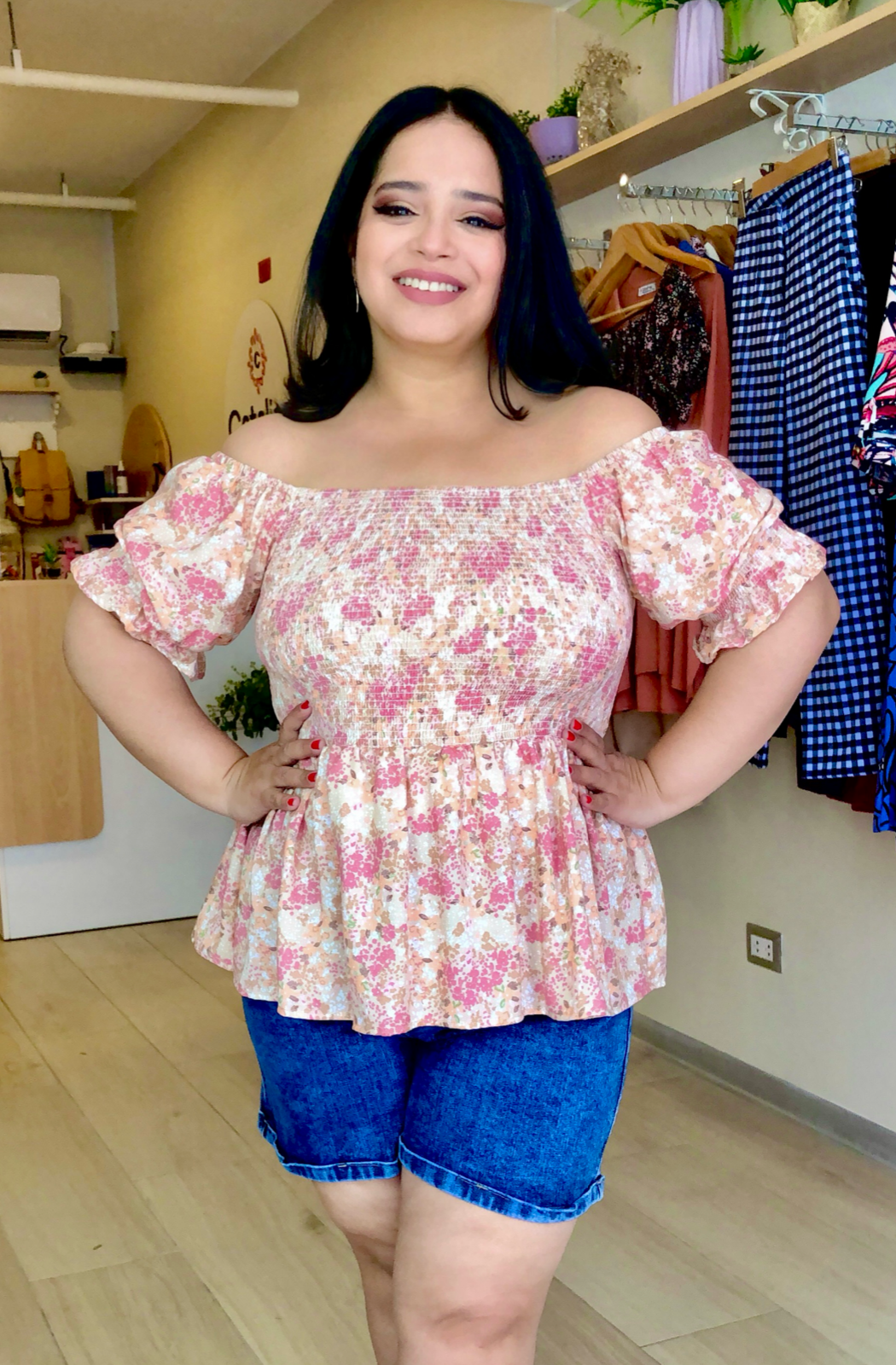 BLUSA MARITA - ROSA FLORES